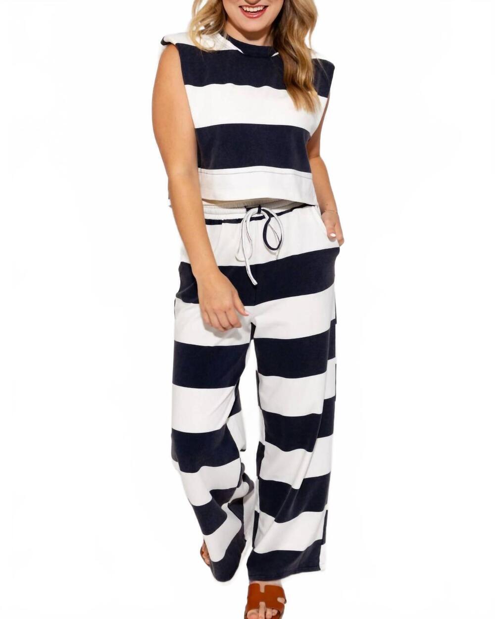 NEW NOABOA nautical day two-piece set in navy